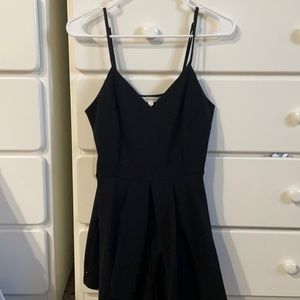 black romper that looks like a dress